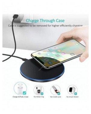 60W Fast Wireless Charger Pad for iPhone 14 13 12 11 Pro Max