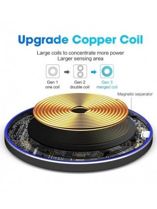 60W Fast Wireless Charger Pad for iPhone 14 13 12 11 Pro Max