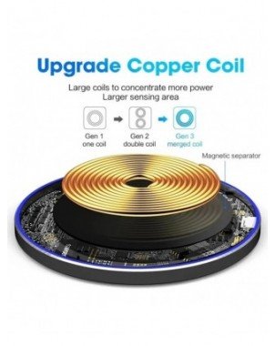 60W Fast Wireless Charger Pad for iPhone 14 13 12 11 Pro Max
