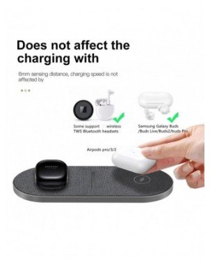 40W Fast Dual 2 in 1 Wireless Charger Pad for Airpods 3 Pro