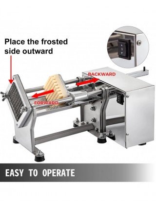 Horizontal Electric French Fry Cutter with 6/9/13mm and 8-Wedge