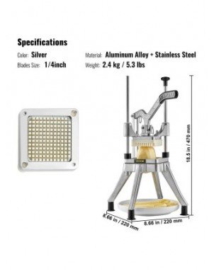 Commercial Vegetable Fruit Heavy Duty Professional Food Dicer