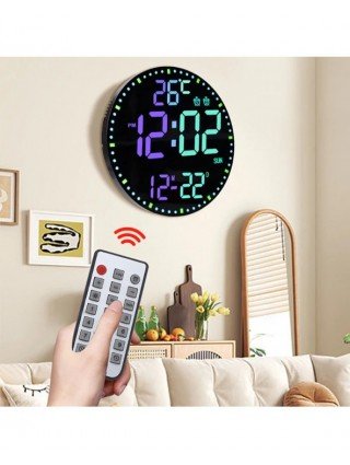 Led Digital Electronic Clock Perpetual Calendar Wall Clock