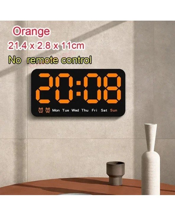 Rectangle LED Oversize Screen Alarm Clock Temperature Humidity Rectangle LED Oversize Screen Alarm Clock Temperature Humidity