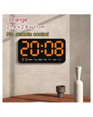 Rectangle LED Oversize Screen Alarm Clock Temperature Humidity