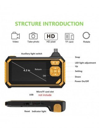 Endoscope 1080P HD Video Borescope 8mm Industrial Handheld