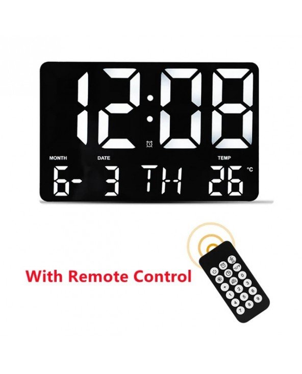 LED Digital Wall Clock Alarm Clock with Remote Control Large LED Digital Wall Clock Alarm Clock with Remote Control Large