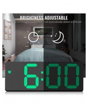 LED Digital Wall Clock Alarm Clock with Remote Control Large