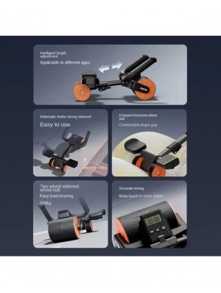 4 Elbows AB Roller Abdominal Wheel Silent Multifunctional