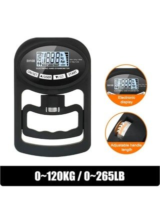 Grip Strength Tester 265Lbs/120Kg Digital Hand Dynamometer Grip