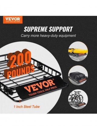 Roof Rack Cargo Basket 46"x36"x4.5" / 51"x36"x5" Rooftop Cargo