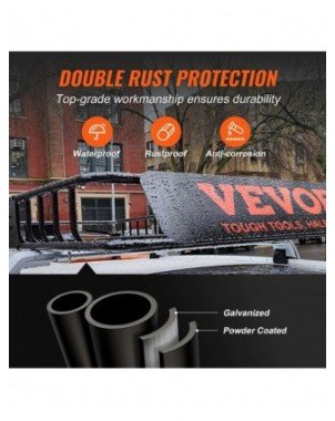 Roof Rack Cargo Basket 46"x36"x4.5" / 51"x36"x5" Rooftop Cargo