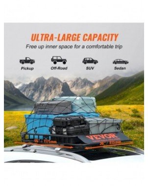 Roof Rack Cargo Basket 46"x36"x4.5" / 51"x36"x5" Rooftop Cargo