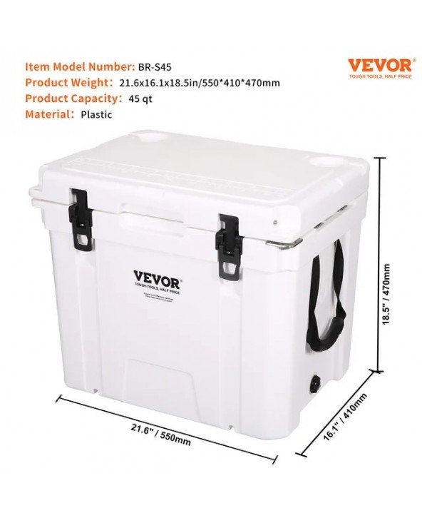 25/33/45/52QT Hard Cooler Insulated Portable Large Capacity Ice