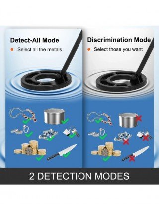 Metal Detector Waterproof Disc Underwater Underground High