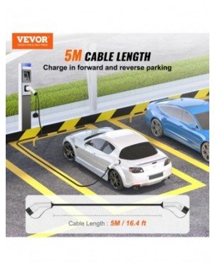 EV automobilio įkrovimo kabelis 3,6KW 16A / 7,6KW 32A / 11KW