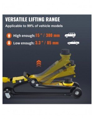 Floor Jack,2.5 Ton Low Profile Floor Jack, Heavy-duty Steel