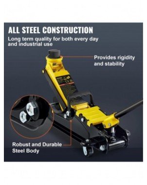 Floor Jack,2.5 Ton Low Profile Floor Jack, Heavy-duty Steel