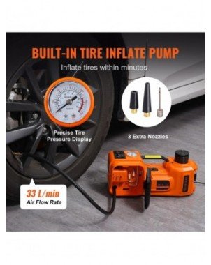 5 Ton Electric Car Jack 11023 LBS Hydraulic Jack Lift Portable