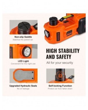 5 Ton Electric Car Jack 11023 LBS Hydraulic Jack Lift Portable