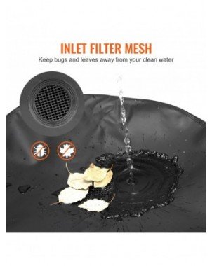 Collapsible Rain Barrel 53/100 Gal Large Capacity PVC Rainwater