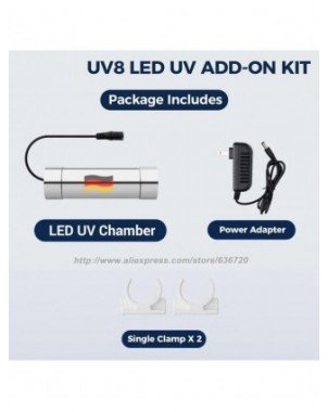 UV8 LED UV Water Filter, Add-on Kit for Under Sink Water