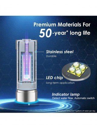 LED UV Ultraviolet Water Sterilizer For Under Sink Water Filter