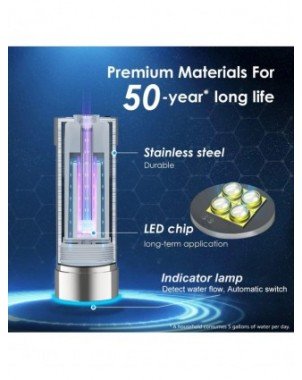 LED UV Ultraviolet Water Sterilizer For Under Sink Water Filter