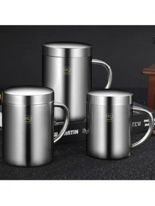 304 Stainless Steel Mug Cup Double Layer Anti-scalding Thermos