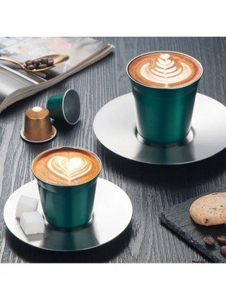 Double Wall Insulated Stainless Steel Espresso Cup Capsule