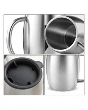 420ml Stainless Steel Beer Mug Portable Double Wall Vacuum