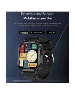 1.95"Outdoor Military GPS Sport Smart Watch Men Bluetooth Call