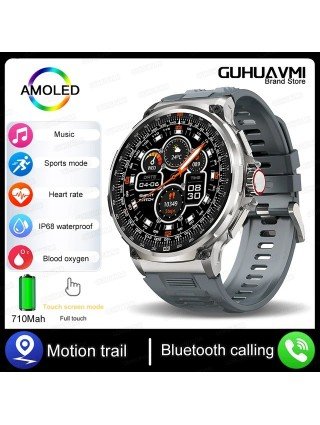 GPS Track Smart Watch Men 1.85-Inch Ultra HD AMOLED Screen 710