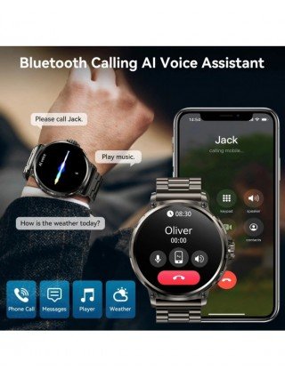 GPS Track Smart Watch Men 1.85-Inch Ultra HD AMOLED Screen 710