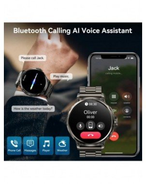 GPS Track Smart Watch Men 1.85-Inch Ultra HD AMOLED Screen 710