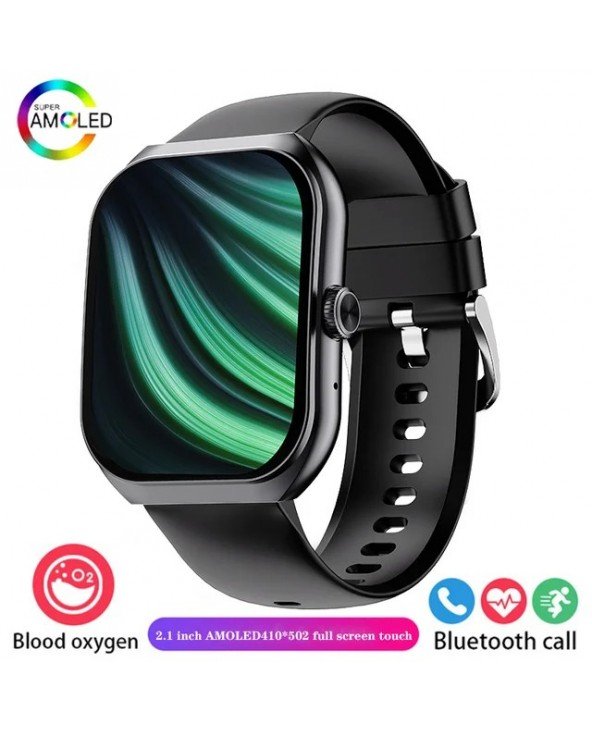 2.1-inch UHD Bluetooth Calling Smartwatch Watch 220mah battery