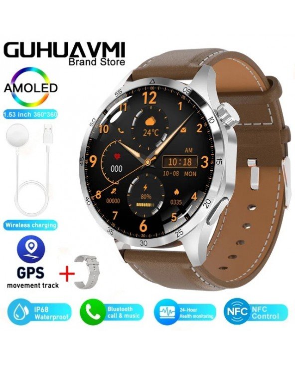 Watch GT4 PLUS Smart Watch Men NFC Bluetooth Call GPS