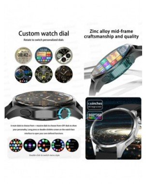 Watch GT4 PLUS Smart Watch Men NFC Bluetooth Call GPS