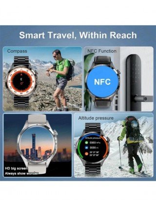 Watch GT4 PLUS Smart Watch Men NFC Bluetooth Call GPS