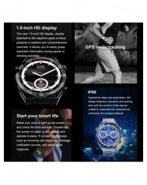 2024 New ECG+PPG Smart Watch Men GPS Sport Track Fitness