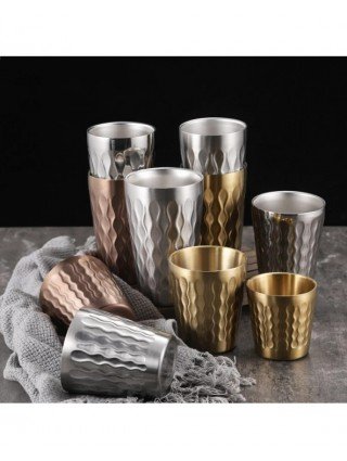 Double Wall Insulated Coffee Cups 304 Stainless Steel Coffee