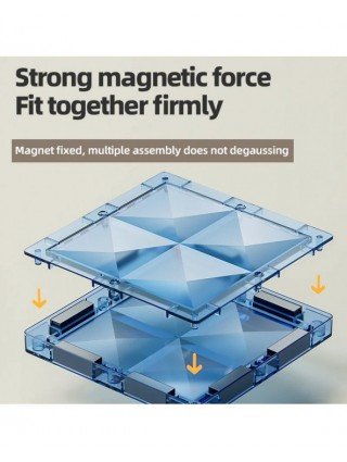 4D Diamond Face Color Window Magnetic Building Blocks DIY