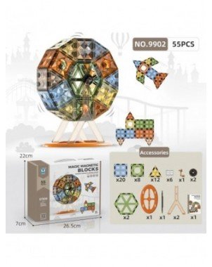 4D Diamond Face Color Window Magnetic Building Blocks DIY