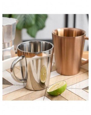 300ml Double-Layer Water Cup Home Dining Drinkware Mugs 304