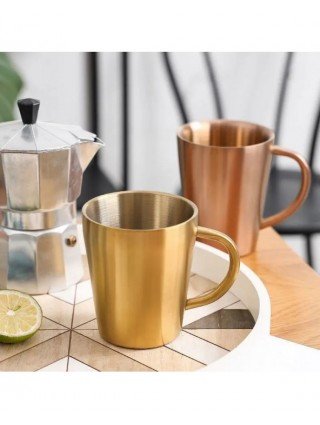 300ml Double-Layer Water Cup Home Dining Drinkware Mugs 304