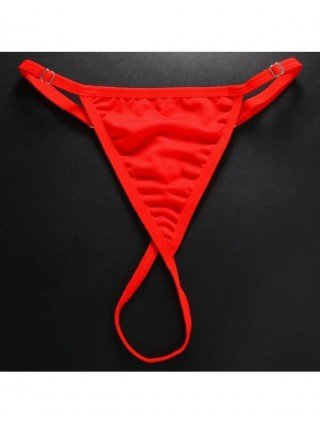 Fashion Belly Ruby Jewel-Tone Rhinestone Thong Chain Sexy Trend