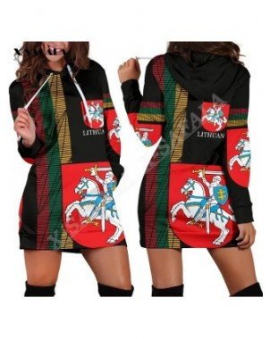 Lithuania Vytis Lietuva Flag Knigh Fashion Printed Slim Hoodies