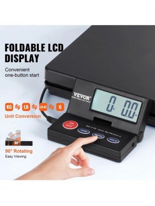 Skaitmeninės svarstyklės su laikmačiu 90° LCD ekranas AC/DC