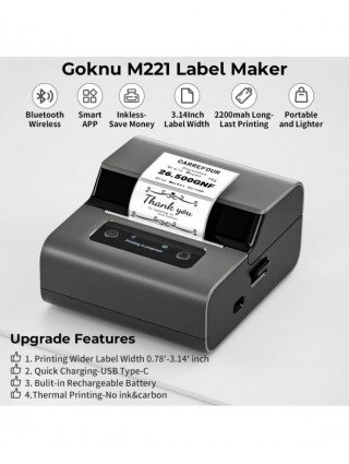 Phomemo Label and Upgrade Portable Label Maker M221 Barcode