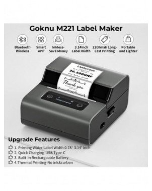 Phomemo Label and Upgrade Portable Label Maker M221 Barcode